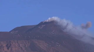 Etna volcano time lapse activity 01-05-2020