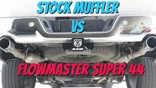 FlowMaster Super44 Vs. Stock "RAM 1500 5.7L HEMI"