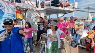 Maumere dance on the ship Bima Suci