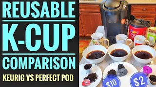 REUSABLE COFFEE K CUP COMPARISON Perfect Pod vs Keurig My K-Cup Universal Reusable Filter