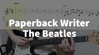 Paperback Writer - The Beatles | guitar tab easy