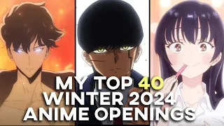 My Top 40 Winter 2024 Anime Openings