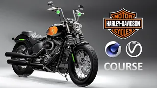 Motorcycle Modeling and Rendering with Cinema 4D and V-Ray 5 │ Udemy Course