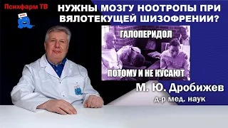 Надо ли восстанавливать мозг ноотропами при вялотекущей шизофрении?