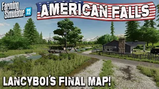 “AMERICAN FALLS” FS22 MAP TOUR! | NEW MOD MAP! | Farming Simulator 22 (Review) PS5.