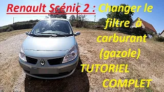 Renault Scénic 2 : Changer le filtre à carburant (gazole) Tutoriel Complet