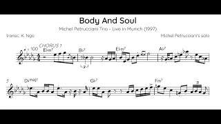 Michel Petrucciani - Body And Soul (Live in Munich 1997) Transcription