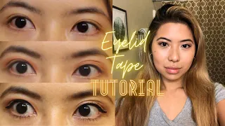 EYELID TAPE & ASIAN EYE Makeup Tutorial 👁
