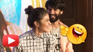 Alia Bhatt & Shahid Kapoor Crack Adult Jokes in Public