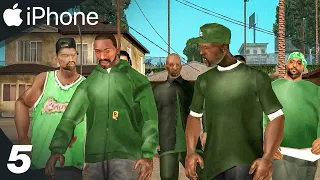 Grand Theft Auto: San Andreas iPhone 15 Pro Max Gameplay Walkthrough Part 5 (4K 60FPS iOS Mobile)