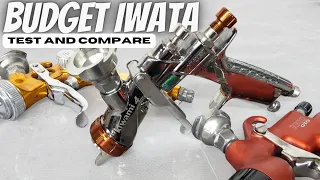 Budget paint gun comparison. #autopaint #iwata #sagola
