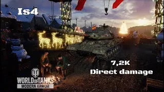 Is4 in Malinovka:7,2K direct damage :Wot console - World of Tanks