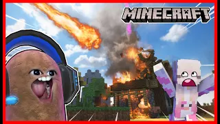 ATUN RUSUH DAN MENGHANCURKAN KOTA MINECRAFT !! Feat @sapipurba Minecraft Tear Down