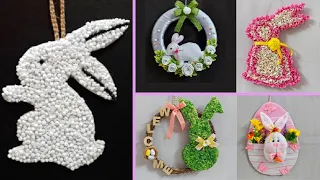 5 Affordable Easter Bunny wreath made with simple materials | DIY Low budget Easter décor idea 🐰27