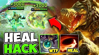 NO WAY! THE HEAL HACK WORKS ON RENEKTON? (MY Q IS A SORAKA ULT)