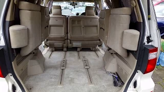 How to fold Chairs or Seats in Toyota Alphard Vellfire 1