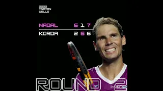 Rafael Nadal vs Korda in Indian wells 2022 | March 14 2022