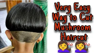 बहुत ही सरल तरीके से मशरूम हेअर कटिंग करे !! Smart Look in Mushroom haircut  @thebeautylayer