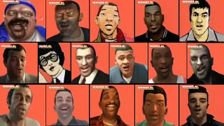 Every GTA Protagonist Singing Asereje (DeepFake)