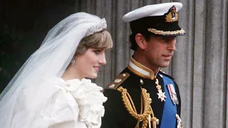 Princess Diana arrived at St. Paul's Cathedral for her wedding to Prince Charles of Wales