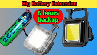 How To Modify COB KEYCHHAIN LIGHT | Battery Extension | Home Made Charger Light | New Tricks