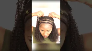 Protective Styles using  BetterLength 3c/4a Afro Kinky Curly Clip Ins 💖