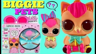 LOL SURPRISE BIGGIE PET Unboxing NEON KITTY Ultra RARE Toy REVIEW