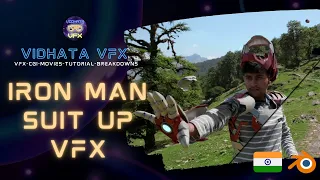 IRON MAN SUIT UP VFX || MADE IN BLENDER 3D
