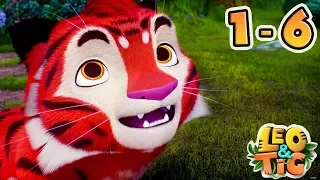 Leo and Tig - All Episodes compilation (1-6) - New animated movie 2018 - Kedoo ToonsTV