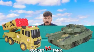 Mission Rocket Launcher Vs Army Battle Tank|Battle Tank Unboxing| Rohan Toys Tv
