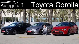 2020 Toyota Corolla FULL REVIEW Hatch vs Sedan vs Touring Sports comparison Hybrid 1.8 vs 2.0