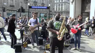 Get Lucky - Daft Punk & Pharrell | Carl Catron | Busking London