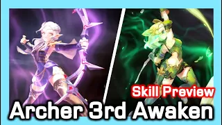 Archer 3rd Awaken Skill Preview / Dragon Nest Korea (2022 August)