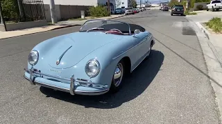 1958 Porsche 356A Speedster Meissen Blue Po3934 Video