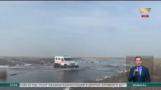 Река Шиели вышла из берегов и затопила село Шалгын