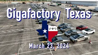 "Cybertrucks Dominate Shipping"   Tesla Gigafactory Texas  3/23/2024  9:30AM
