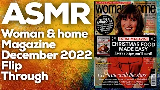 ASMR Woman & home magazine December 2022 flip through, StevenAntonyASMR