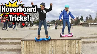 Hoverboard Tricks at the Skatepark!