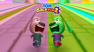 New Game Talking Tom Gold Run 2 Ben in Lava World Normal Vs Green Colors Reaction Funny Gameplay