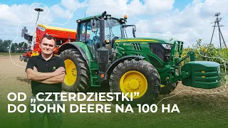 Siew rzepaku nowym sprzętem! John Deere 6155M z zestawem siewnym Pöttinger