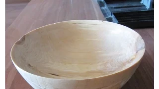 Делаю тарелку из дерева