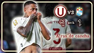 GOLEADA DE LA U SOBRE CRISTAL A RAS DE CANCHA || Universitario 4 - 1 Sporting Cristal