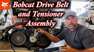 Bobcat Drive Belt and Tensioner How To