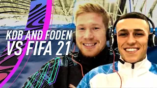 Who is REALLY faster, Kyle Walker or Raheem Sterling? | Kevin De Bruyne and Phil Foden vs FIFA 21