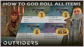 Outriders | How To GOD ROLL All Items Attributes & Mods | New Horizon | 1440P 60FPS