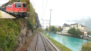 ★ 4K 🇨🇭Cab ride Vallorbe - Payerne - Lyss - Interlaken, Switzerland [10.2020]