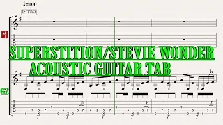 SUPERSTITION/ STEVIE WONDER/MY TAB FOR GUITAR (SONG FOR ACOUSTIC) #20