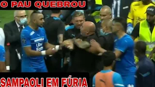 Pancadaria em jogo do OM x Nice, Sampaoli partiu pra cima, Gerson trocou socos.