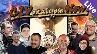 Civ 6 im Multiplayer ✦ 9 Mitspieler ✦ Europakarte & Apokalypse-Modus (Livestream-Aufzeichnung)
