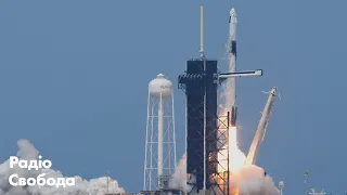 Момент запуска ракеты SpaceX